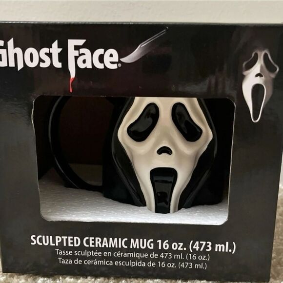 Ghost Face Sculpted 16oz Ceramic Mug - Picture 5 of 6
